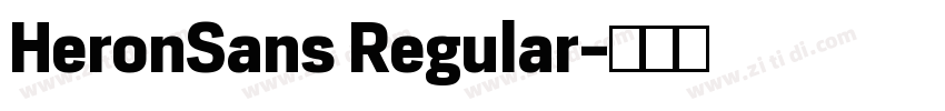 HeronSans Regular字体转换